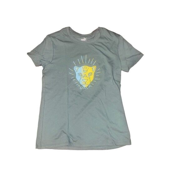 Puma green T shirt women’s size small new - Picture 1 of 3